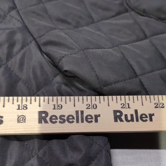 Zella Womens Black Quilted Chore Jacket Pocketed Long Sleev Full Zip Size M - Picture 5 of 6